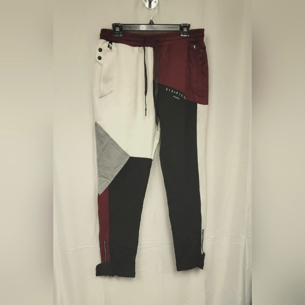 VIE+RICHE- Men's Multicolor Jogger Pants/ Color White/ NWT/ MSRP $148